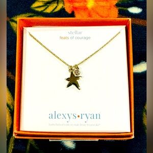 Alexys Ryan STELLAR Gold Tone Necklace NEW
